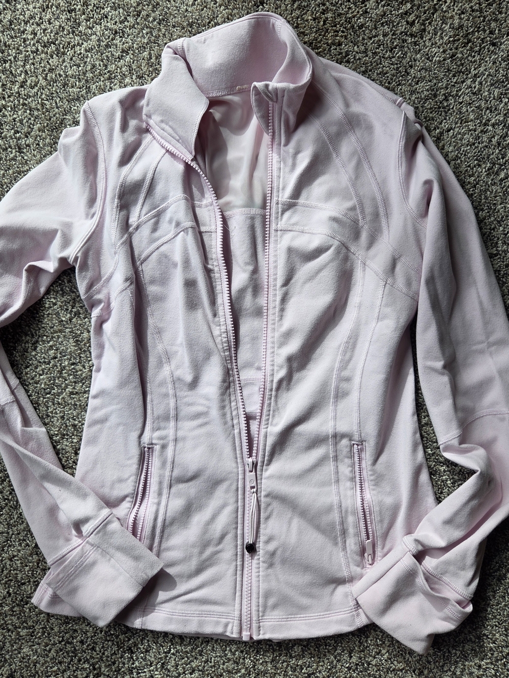 lululemon athletica Pale Pink Full-Zip Jacket
